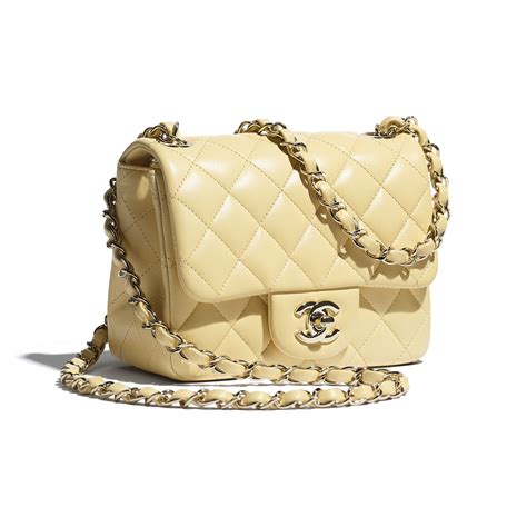 chanel extra mini classic flap bag yellow|mini flap bag chanel 2021.